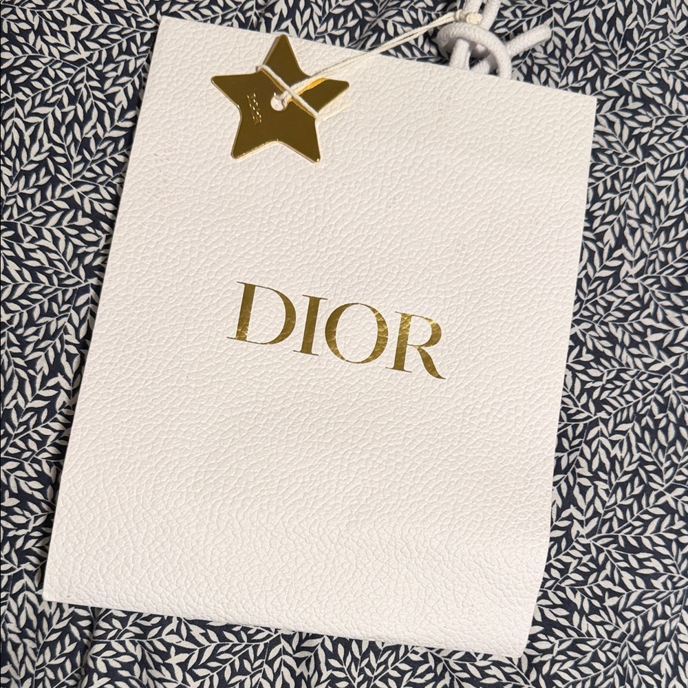 Dior White Bag with Gold Accents